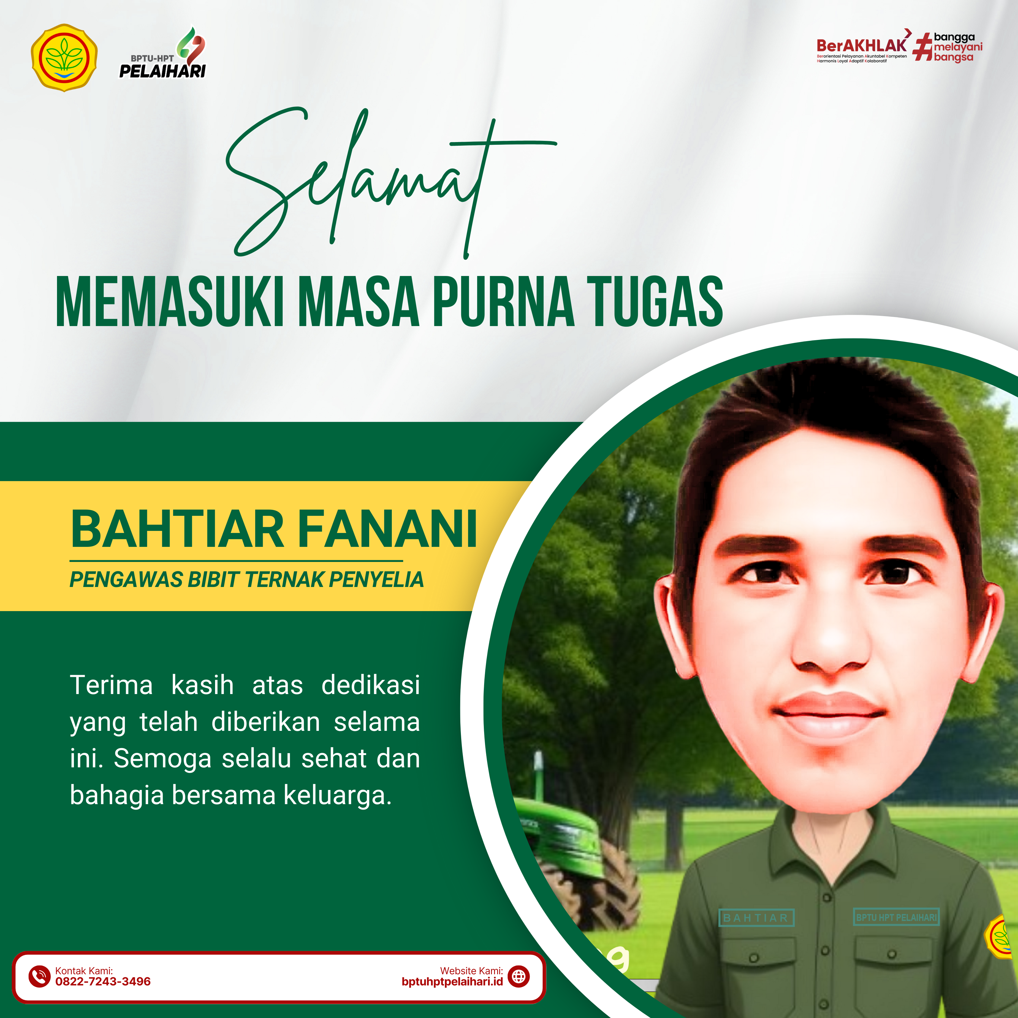 Pelepasan  Pegawai Purna Tugas BPTU HPT Pelaihari